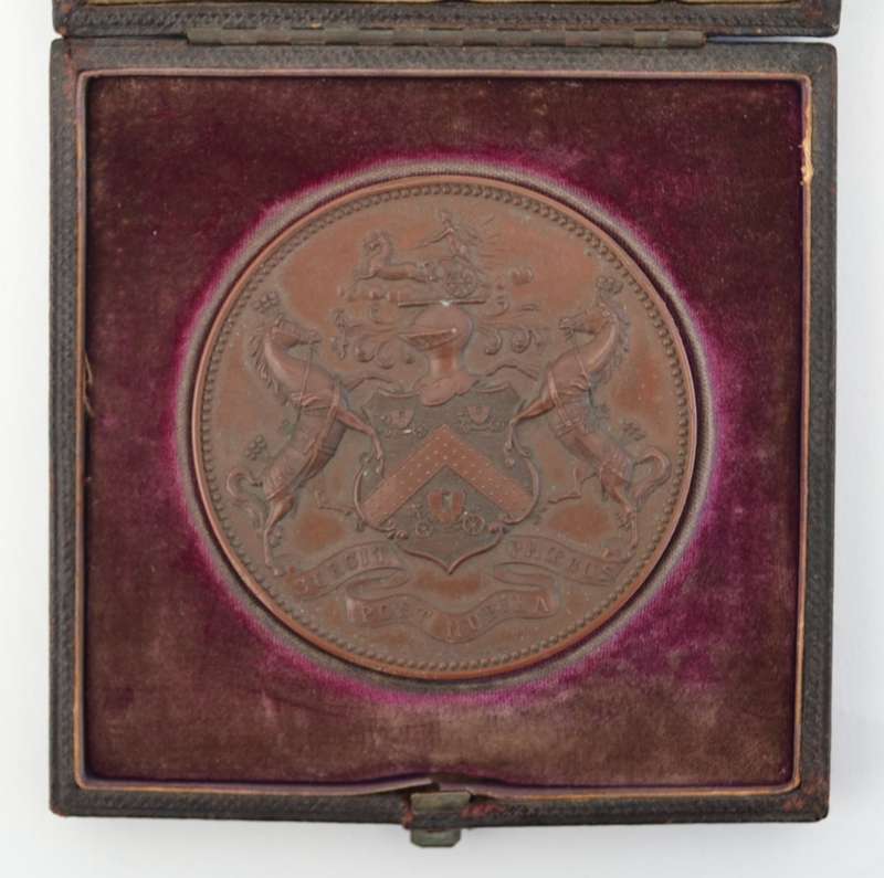 Victorian Bronze Medallion awarded to Arthur H. Blocc as per photo
