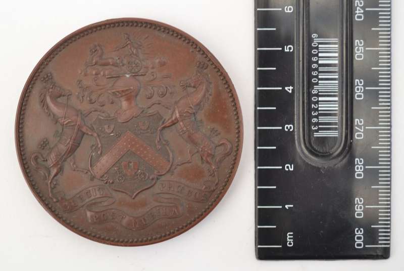 Victorian Bronze Medallion awarded to Arthur H. Blocc as per photo