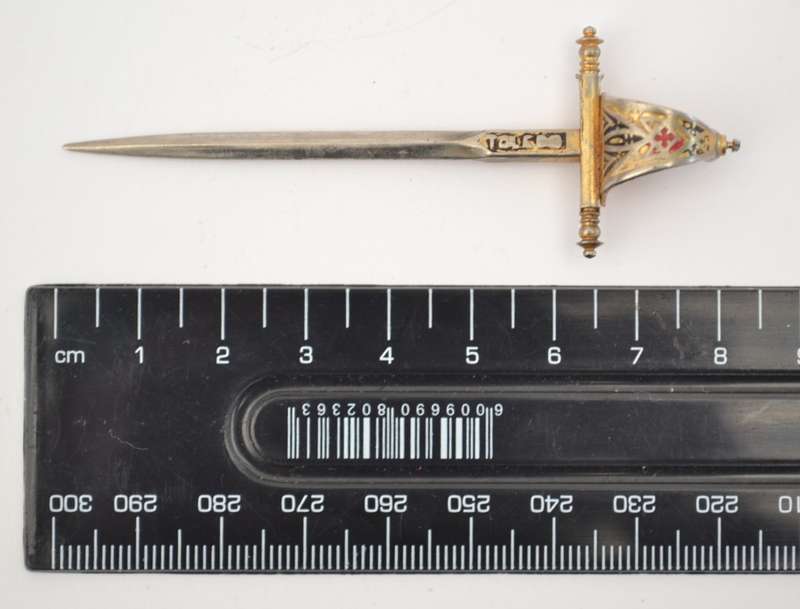 Toledo Miniature Letter Opener 8cm as per photo
