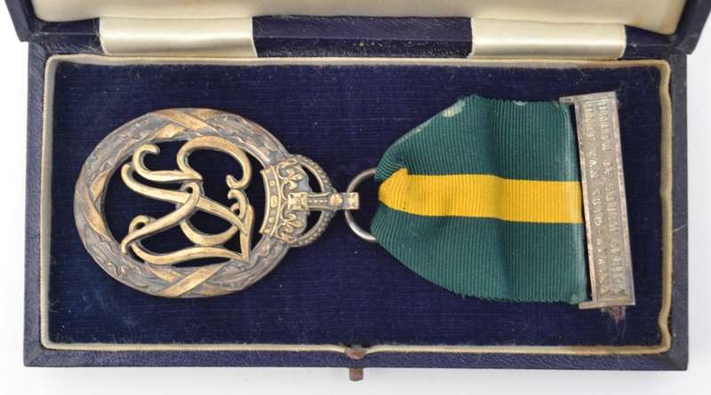 Union of South Africa Efficiency Medal issued to Kaptha Marals VSV as per photo