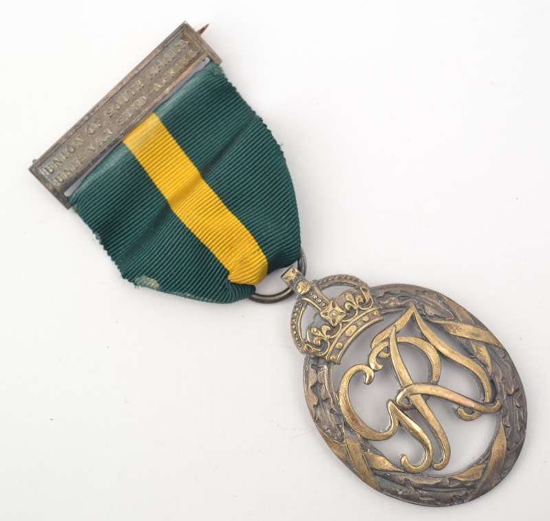 Union of South Africa Efficiency Medal issued to Kaptha Marals VSV as per photo