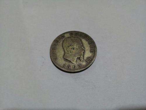 France 1863 one frank coin