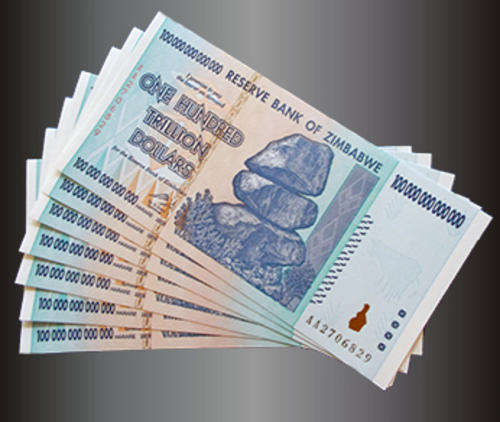98 pcs Zimbabwe 100 Trillion Dollars UNC - In serial number sequence