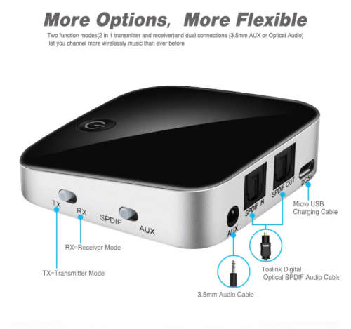 Bluetooth 2 in 1 Transmitter and Receiver