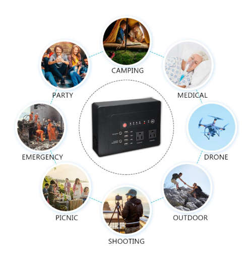 Powerbank Inverter 220V 200W 42000mah Pure Sine Wave