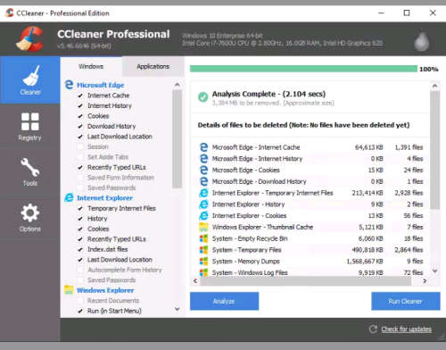 CCleaner Professional Edition + license key