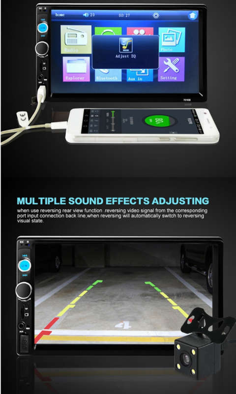 Car Radio with reverse Camera