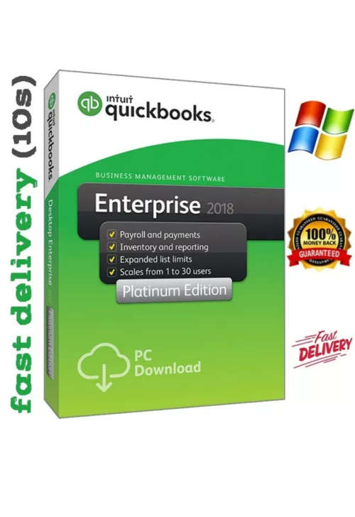 QuickBooks Desktop Enterprise 2018 (2019 edition) Lifetime Key