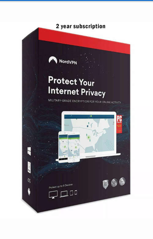 NordVPN  Internet Privacy and Security 2 years Subscription: Not a license key