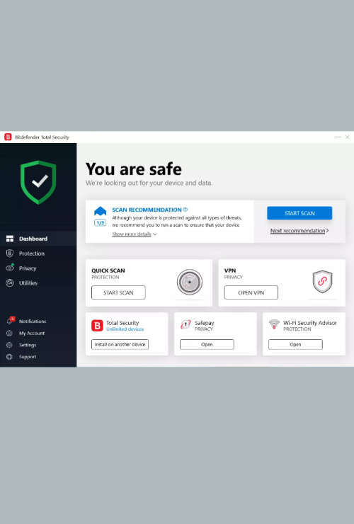 Bitdefender Total Security 2019 / 2020 - 3 YEARS 3 DEVICE - DOWNLOAD