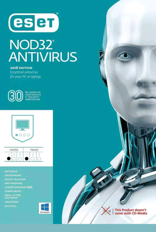 Eset Nod32 Antivirus 2019 - 1 Year / 1 PC Key