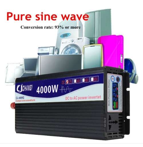 4000W Power Inverter Pure Sine Wave 12V