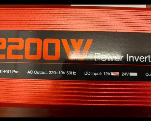 PureSine Wave 12V 2200W Inverter