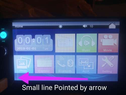 Car Radio with reverse Camera(small line on the screen)see pictures