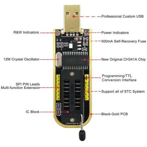 USB Bios Programmer full Kit
