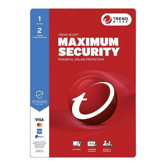 Trend Micro Maximum Security 1 Device 2 Year Key