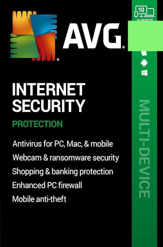 AVG Internet Security 2024 Key 1 Year / 10 Devices