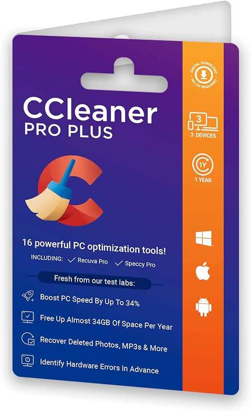 CCleaner Professional Plus 2024 Key (1 Year / 3 Devices)