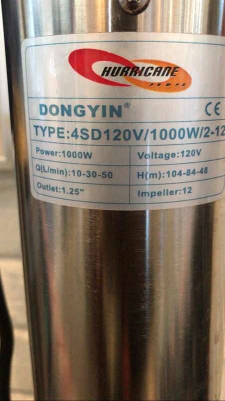 Solar Water Pump 120V/1000W:104M