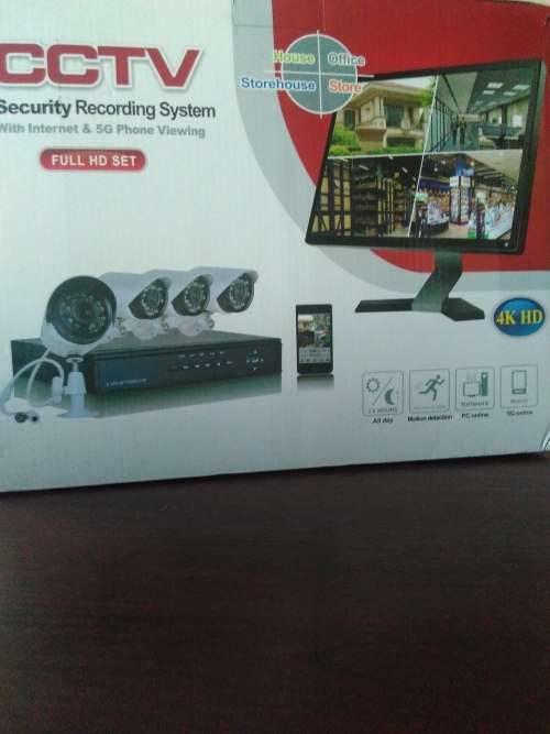 4 Channel CCTV kit (No Harddrive included)