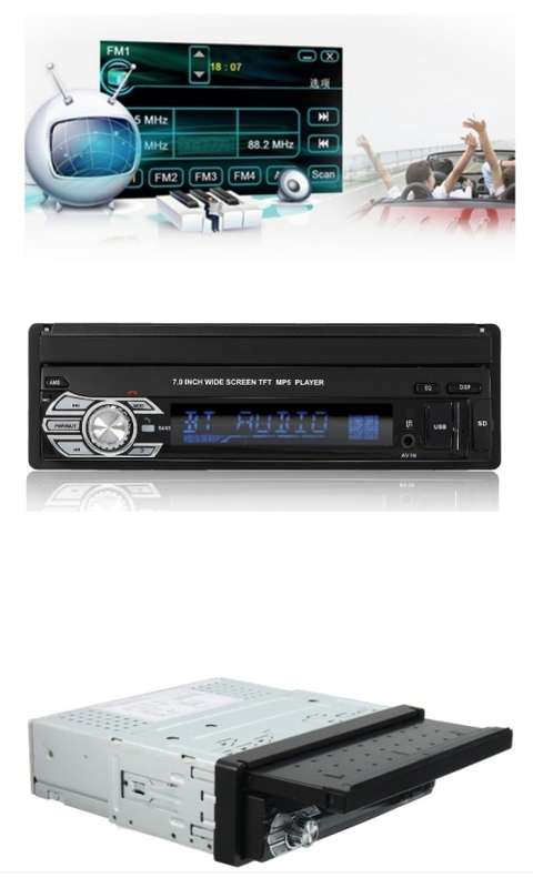 Retractable Car Radio