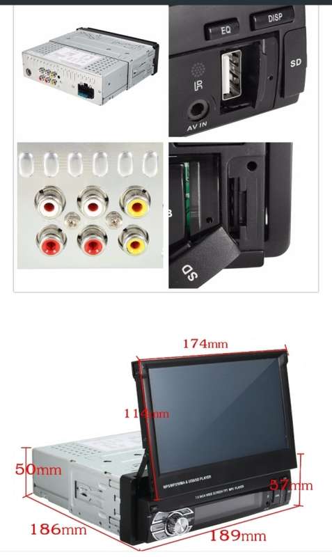 Retractable Car Radio