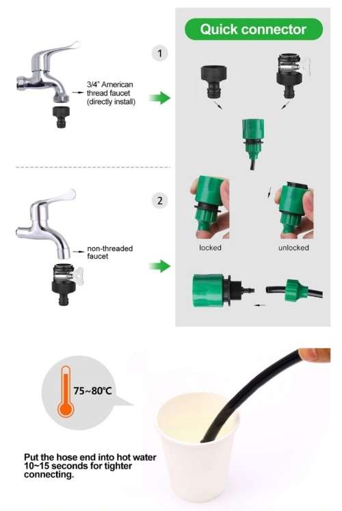 Drip Irrigation Kit 165pcs
