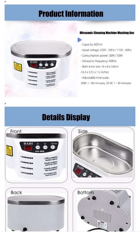 Loskii DA-968 Ultrasonic Cleaner 600ml