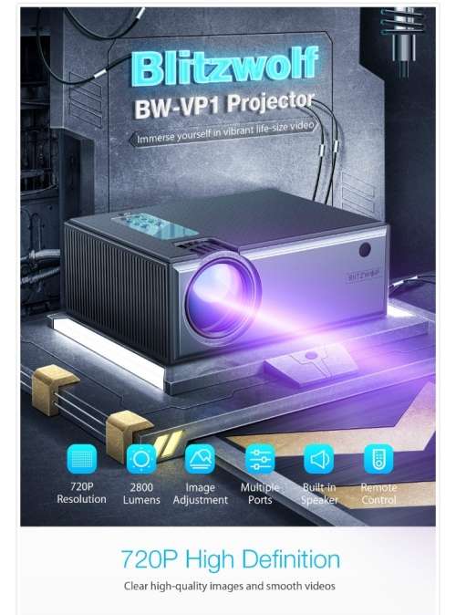 BLitzWoLF BW-VP1 2800 Lumens Projector