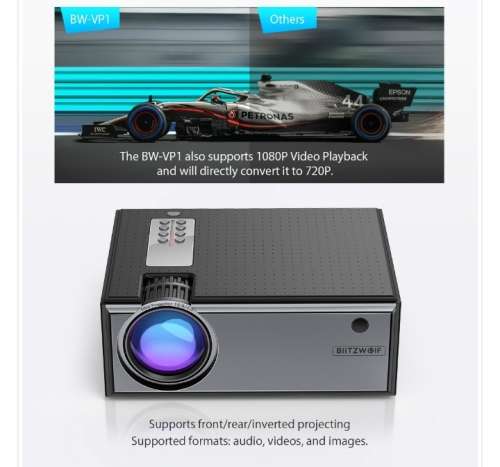 BLitzWoLF BW-VP1 2800 Lumens Projector