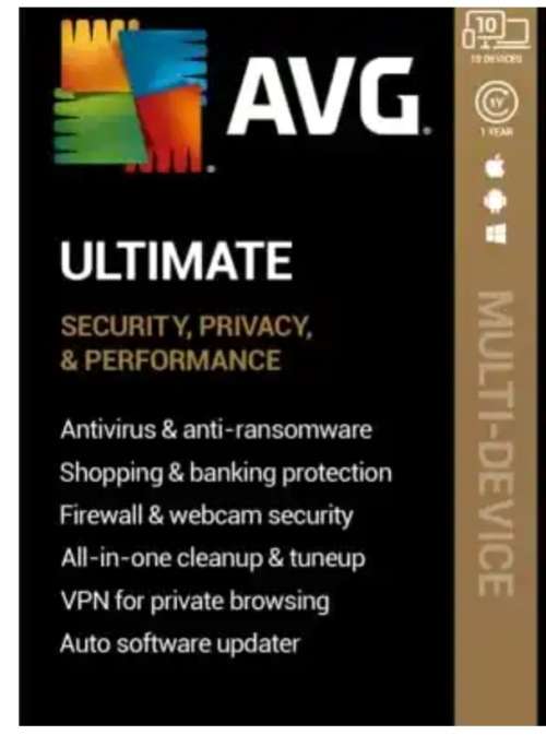 AVG Ultimate 2022 10 device 1year |VPN+Cleaner