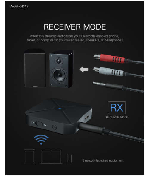 Bluetooth 4.2 Audio Transmitter/Receiver Adapter