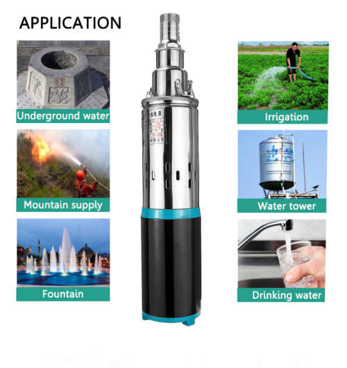Solar water pump 12/24V Max Lift 25m