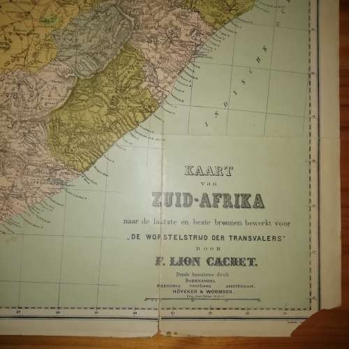 Africana Map of Zuid-Afrika