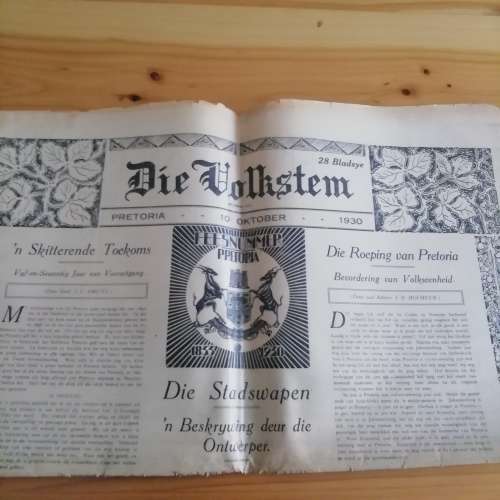 Die Volkstem, Pretoria 1930