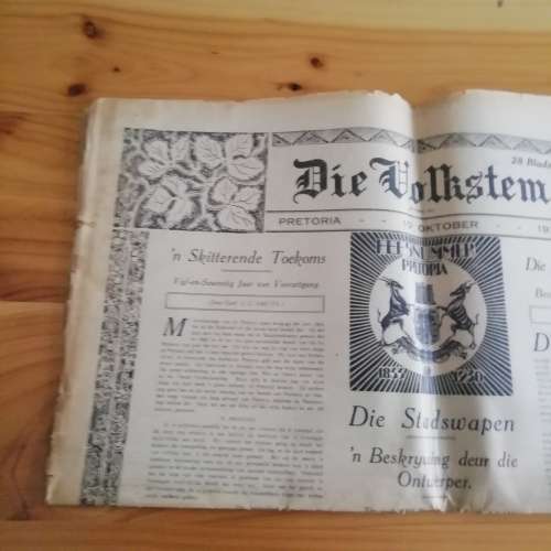 Die Volkstem, Pretoria 1930