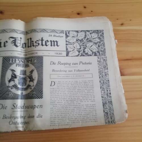 Die Volkstem, Pretoria 1930