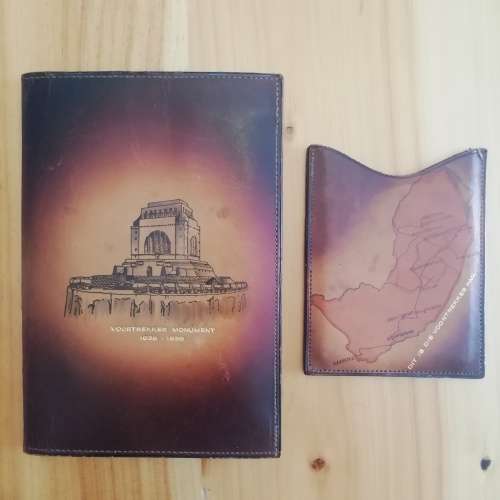 Africana - leather folder/1938 Groot Trek Herdenking.