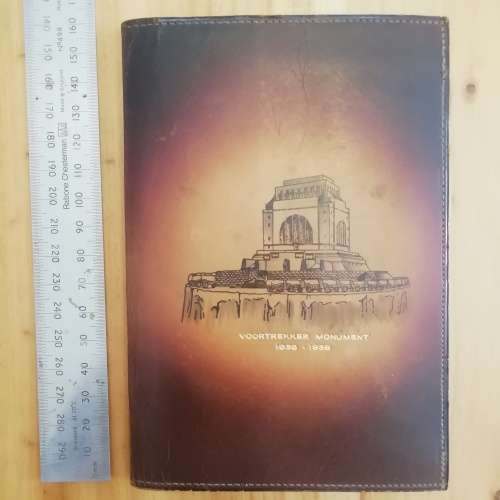 Africana - leather folder/1938 Groot Trek Herdenking.