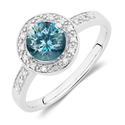 !!!! INCREDIBLY STUNNING 14K SOLID GOLD GENUINE AQUAMARINE RING !!!! 0.65CT VALUE : R9 720.00