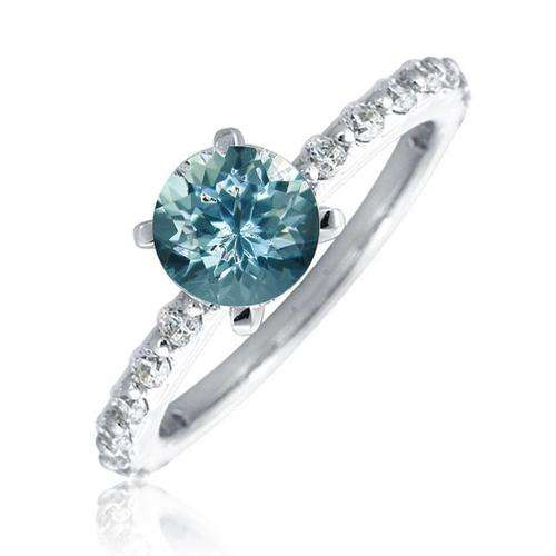 !!!! INCREDIBLY STUNNING 14K SOLID GOLD GENUINE AQUAMARINE RING !!!! 0.65CT VALUE : R8 930.00