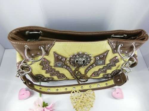 American Style studded leather handbag