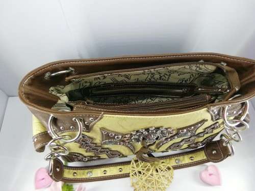 American Style studded leather handbag