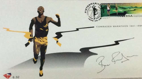BRUCE FORDYCE AUTOGRAPH ON COMRADES MARATHON FDC (8 JUNE 1996)