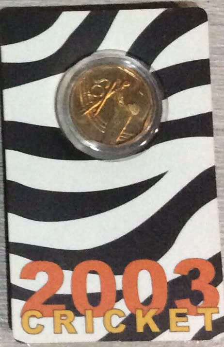 JONTY RHODES 50c COIN (CRICKET WORLD CUP 2003) SEE FULL DESCRIPTION  - PROOF