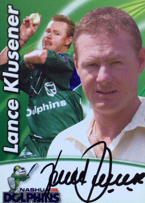 LANCE KLUSENER AUTOGRAPH ON DOLPHINS CARD
