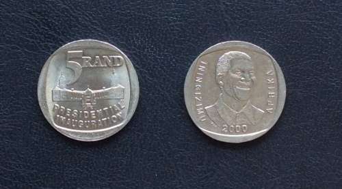 1994 & 2000 MANDELA COINS (CIRCULATED)