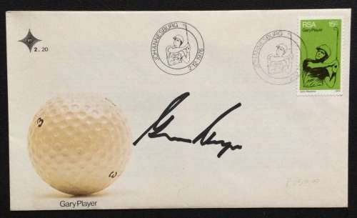 GARY PLAYER AUTOGRAPH ON FDC (1976)