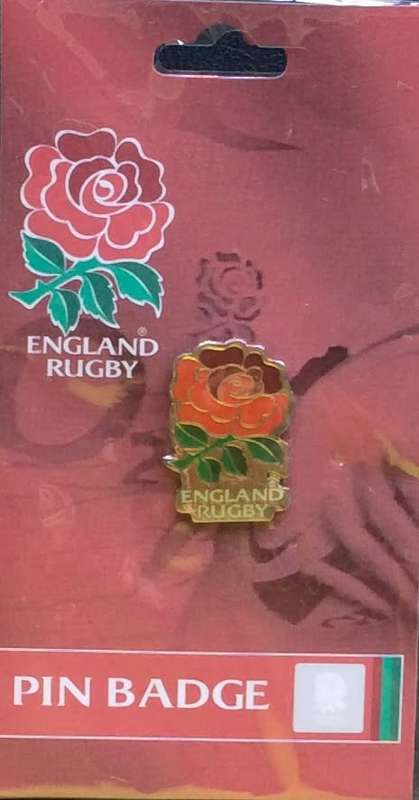 ENGLAND RUGBY PIN BADGE (LICENSED PRODUCT)