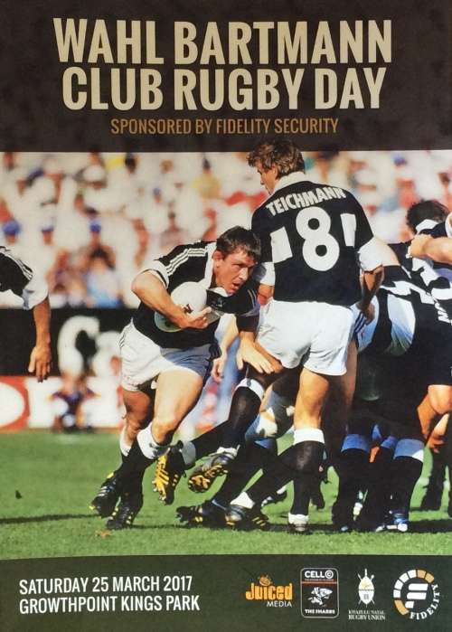 WAHL BARTMAN CLUB RUGBY DAY PROGRAMME (25 MARCH 2017)